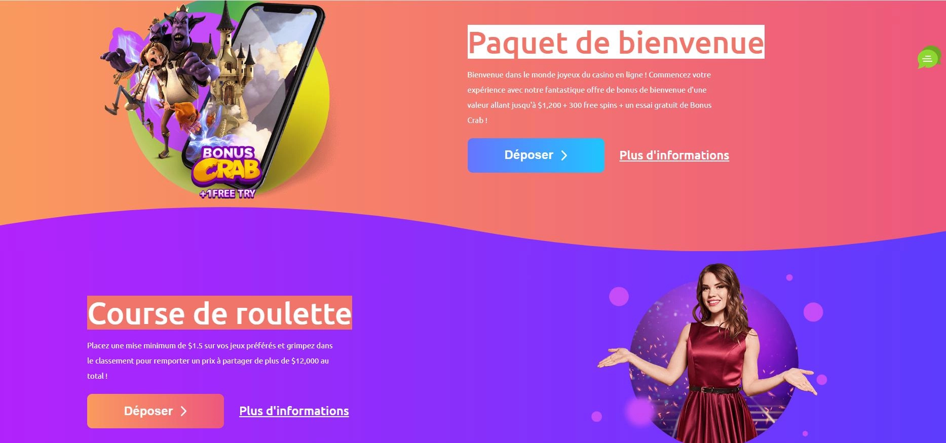 Offres de bonus Cadoola Casino